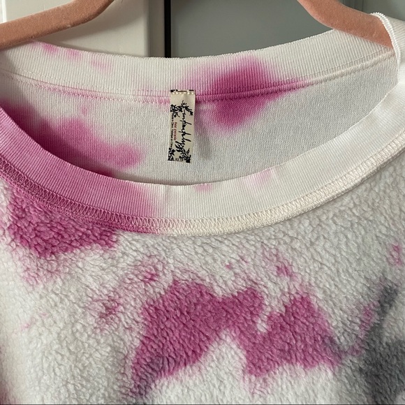 NWT Free People Kelly Pink Tie Dye Set - Picture 9 of 9